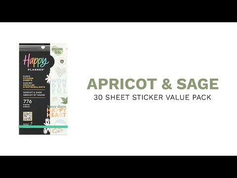 Apricot & Sage Mom - Value Pack Stickers