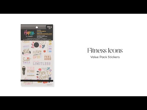 Fitness Icons - Value Pack Stickers