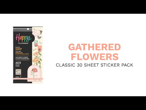 Gathered Flowers - Value Pack Stickers