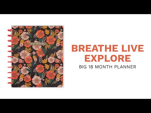 2024 bbalteschule x Breathe Live Explore Planner - Big Vertical Layout - 18 Months