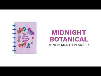 2024 Midnight Botanical bbalteschule - Mini Dashboard Layout - 12 Months