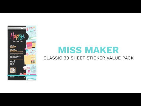 Sale Happy planner miss maker sticker set