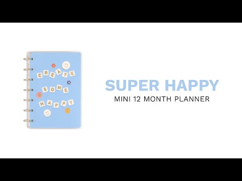 2023 Super Happy Happy Planner - Mini Horizontal Layout - 12 Months