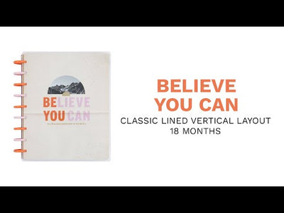 2024 Believe You Can bbalteschule - Classic Lined Vertical Layout - 18 Months