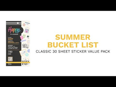 Summer Bucket List - Value Pack Stickers