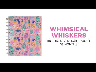 2024 Whimsical Whiskers bbalteschule - Big Lined Vertical Layout - 18 Months