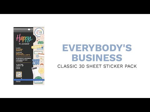 Sticker Everybody Up Everybody's Business - Value Pack Stickers – Happy Planner