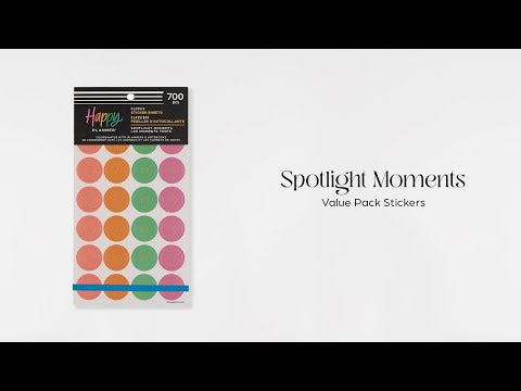Spotlight Moments - Value Pack Stickers – Happy Planner