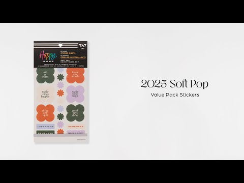 Soft Pop - Value Pack Stickers – Happy Planner