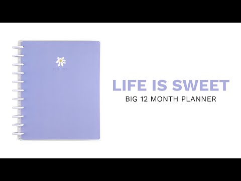 2023 Life Is Sweet Happy Planner - Big Dashboard Layout - 12 Months