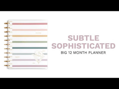 2023 Subtle Sophisticated Happy Planner - Big Homeschool Layout - 12 Months