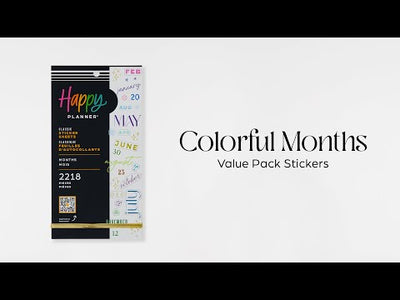 Colorful Months - Value Pack Stickers