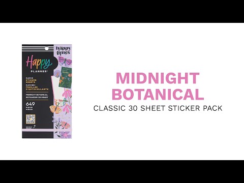 Midnight Botanical - Value Pack Stickers