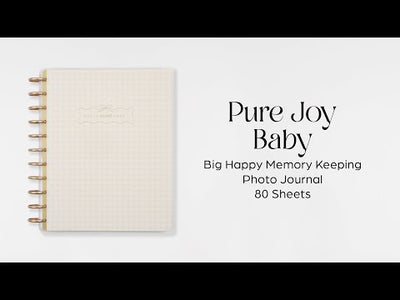 Pure Joy Baby - Big Happy Memory Keeping Photo Journal - 80 Sheets