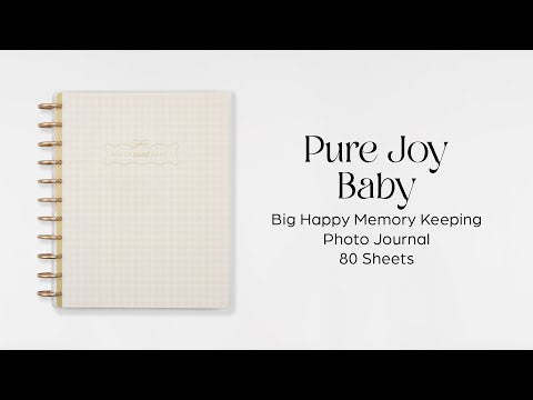 Pure Joy Baby - Big Happy Memory Keeping Photo Journal - 80 Sheets