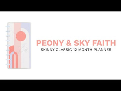 2024 Peony & Sky Faith Happy Planner - Skinny Classic Horizontal Layout - 12 Months