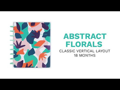 2024 Abstract Florals bbalteschule - Classic Vertical Layout - 18 Months