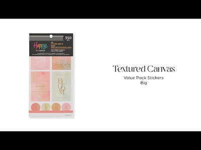 Textured Canvas - Value Pack Stickers - Big