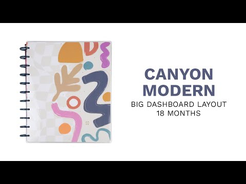 2024 Canyon Modern Happy Planner - Big Dashboard Layout - 18 Months