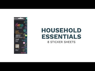 Household Essentials - 8 Sticker Sheets