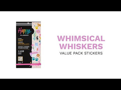 Whimsical Whiskers - Value Pack Stickers