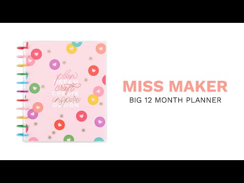 2024 Miss Maker Happy Planner - Big Checklist Layout - 12 Months – The  Happy Planner