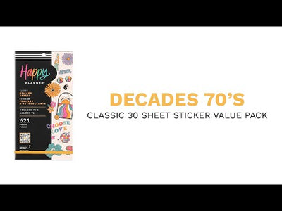Decades 70s - Value Pack Stickers
