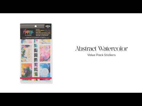 Abstract Watercolor - Value Pack Stickers