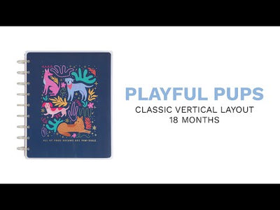 2024 Playful Pups bbalteschule - Classic Vertical Layout - 18 Months