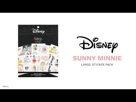 Happy Planner Disney Sticker Pack, Multicolored Planner Stickers for  Teachers, Back-to-School Accessories, Sunny Minnie Theme, Classic Size, 30