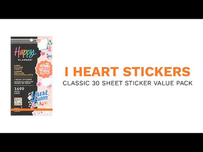 I Heart Stickers - Value Pack Stickers
