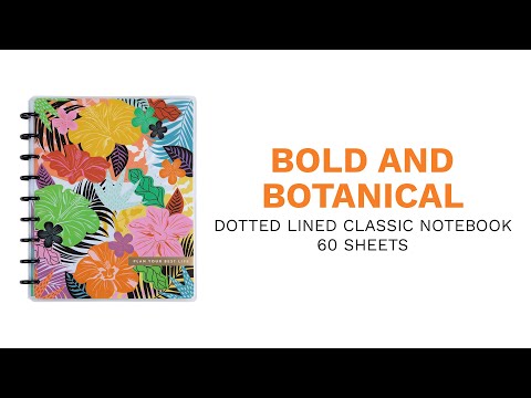 Bold & Botanical - Dotted Lined Classic Notebook - 60 Sheets