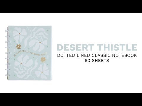 Desert Thistle - Dotted Lined Classic Notebook - 60 Sheets