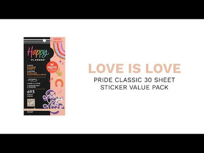 Love is Love Happy Planner x The Pigeon Letters - Value Pack Stickers