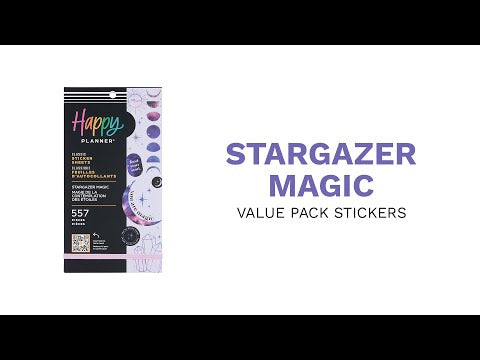 Stargazer store 354 Large Happy Planner sticker book STARGAZER MAGIC