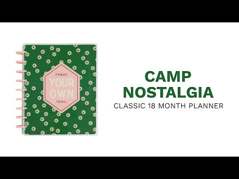 2024 Camp Nostalgia Happy Planner - Classic Dashboard Layout - 18 Months