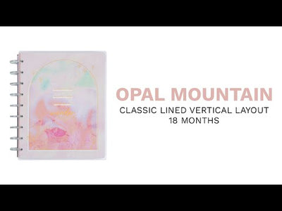 2024 Opal Mountain Happy Planner - Classic Lined Vertical Layout - 18 Months
