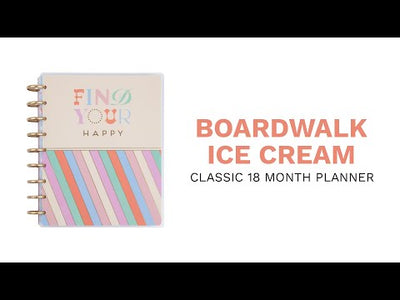 2024 Boardwalk Ice Cream Happy Planner - Classic Monthly Layout - 18 Months
