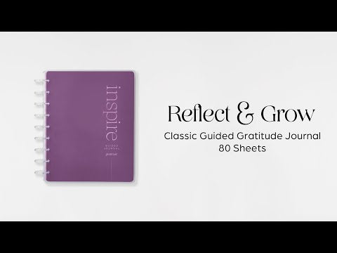 Reflect & Grow - Classic Guided Gratitude Journal - 80 Sheets