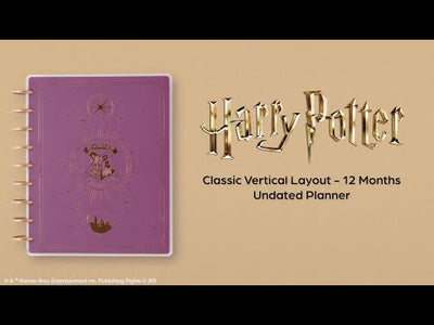 Undated Harry Potter Customizable Planner - Classic Dashboard Layout - 12 Months