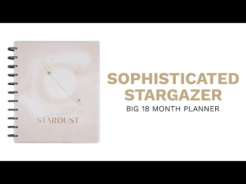 2024 Sophisticated Stargazer Happy Planner - Big Horizontal Layout- 18 Months