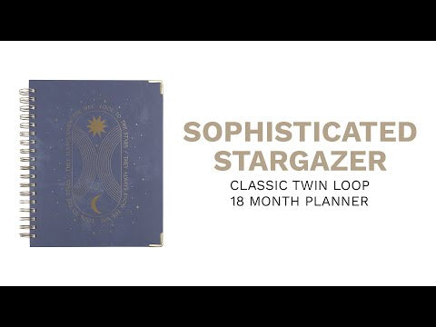 2024 Sophisticated Stargazer Twin Loop bbalteschule - Classic Horizontal Layout - 18 Months