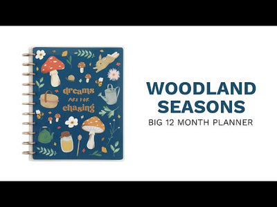 2024 Woodland Seasons Happy Planner - Big Vertical Layout - 12 Months