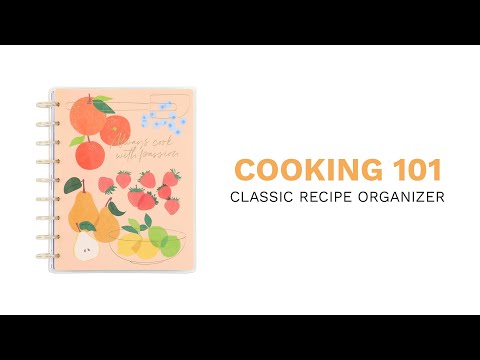 Cooking 101 - Classic Recipe Organizer - 81 Sheets – Happy Planner