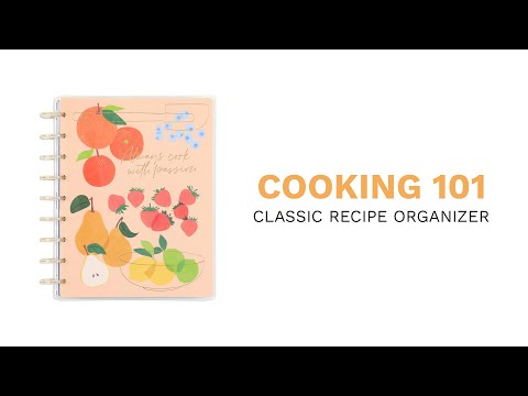 Cooking 101 - Classic Recipe Organizer - 81 Sheets