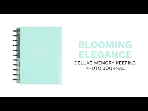 Blooming Elegance Wedding  - DELUXE Big Happy Memory Keeping Wedding Photo Journal - 80 Sheets