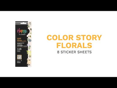 Floral Color Story - 8 Sticker Sheets
