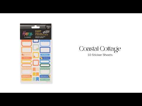 Coastal Cottage - 10 Sticker Sheets – Happy Planner