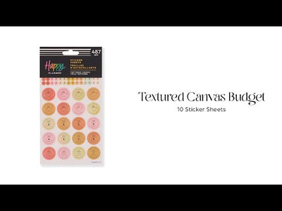 Textured Canvas Budget - 10 Sticker Sheets