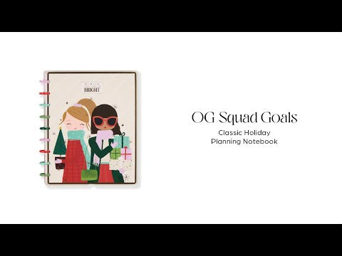OG Squad Goals - Classic Holiday Planning Notebook - 60 Sheets